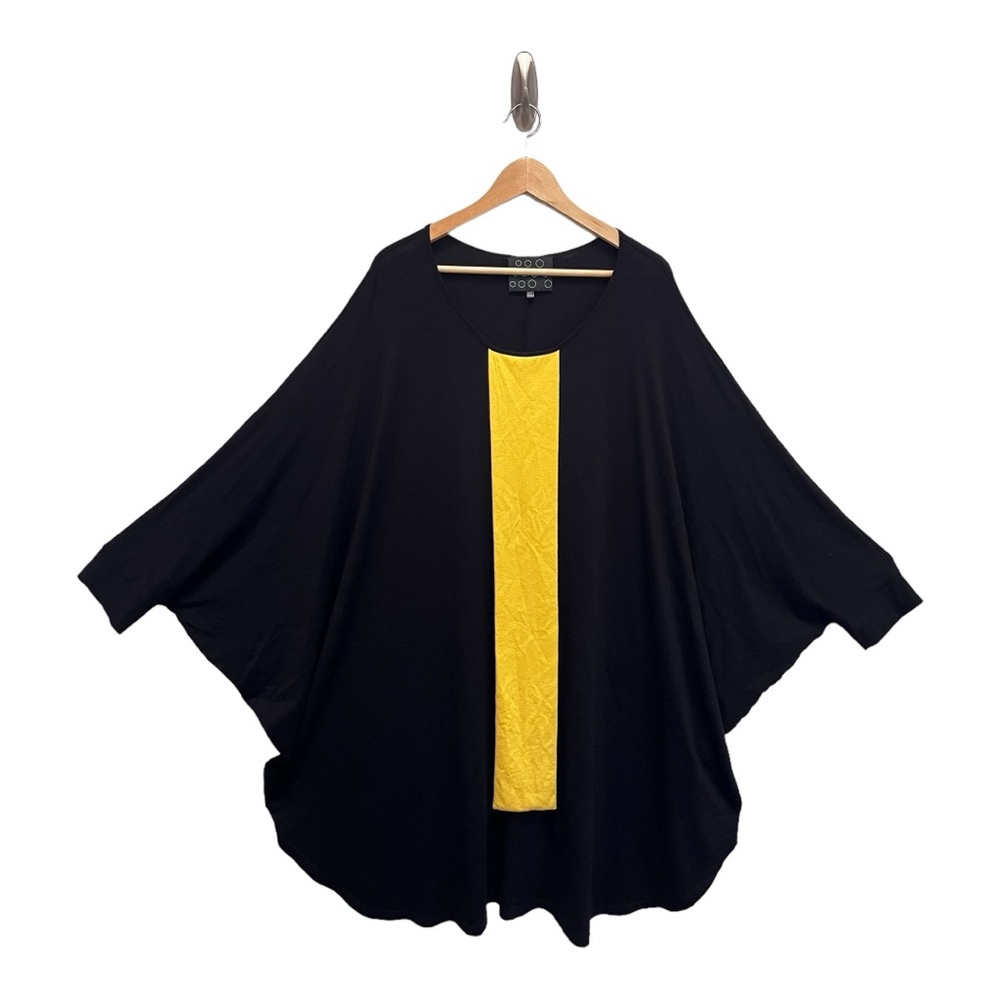 NY 77 Alec Izarov Architectural Quirky Funky Jersey Knit Sack Tunic Dress OS